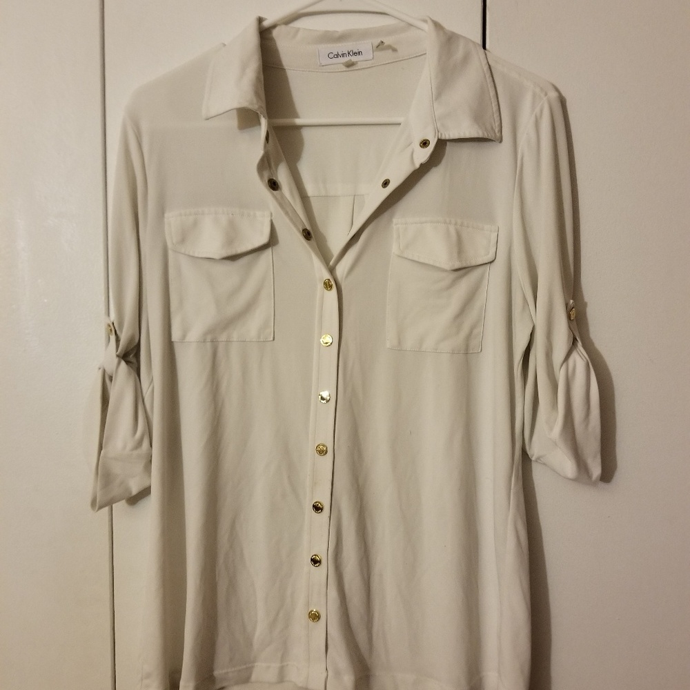 Calvin Klein White Blouse
